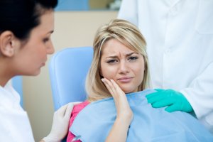 woman at the dentist