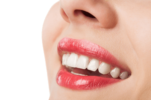 Clean Teeth Red Lips